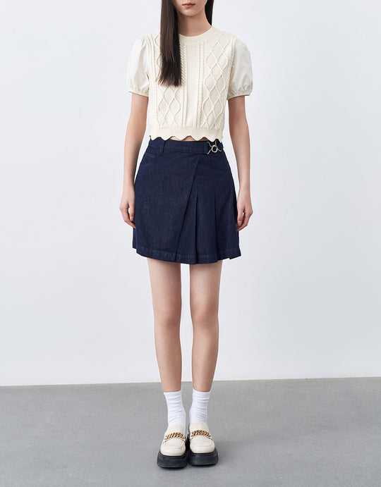 A-Line Denim Skirt