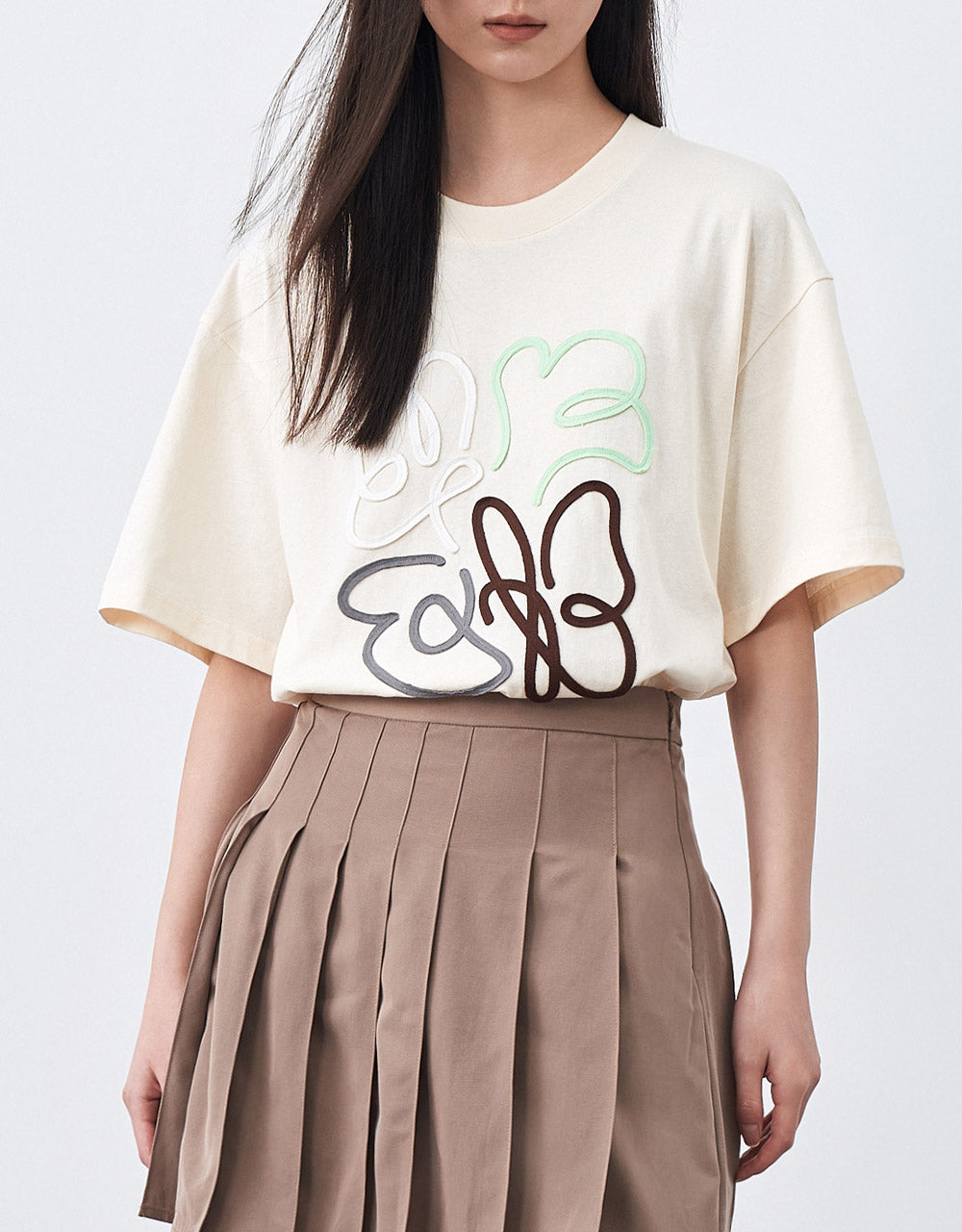 Flower Cotton T-Shirt