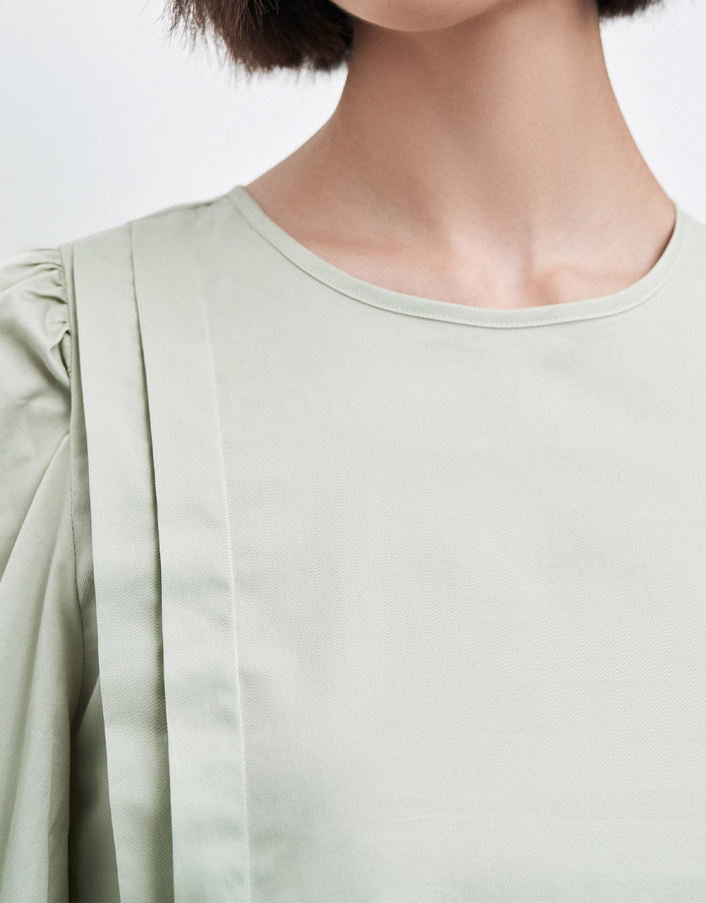 Puff Sleeve Cotton Dress