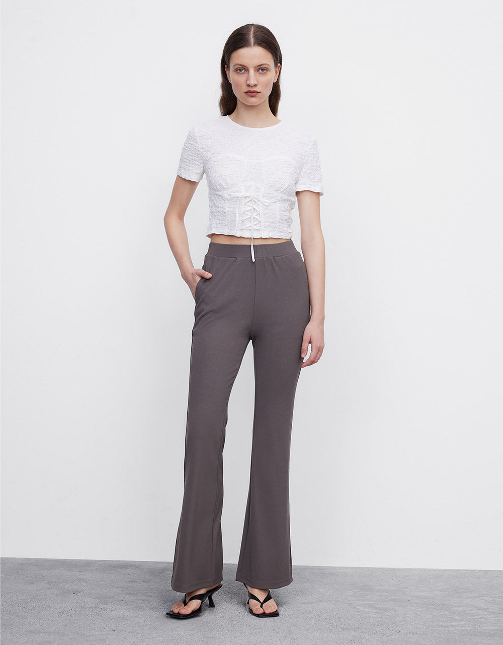 Cotton Flare Pants