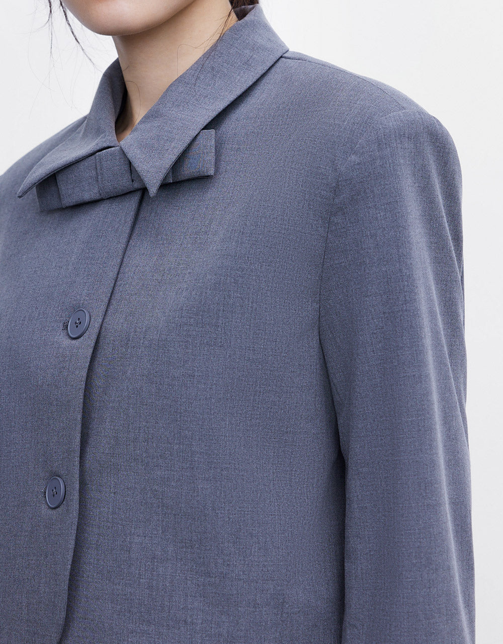 Bow Detail Cropped Jacket