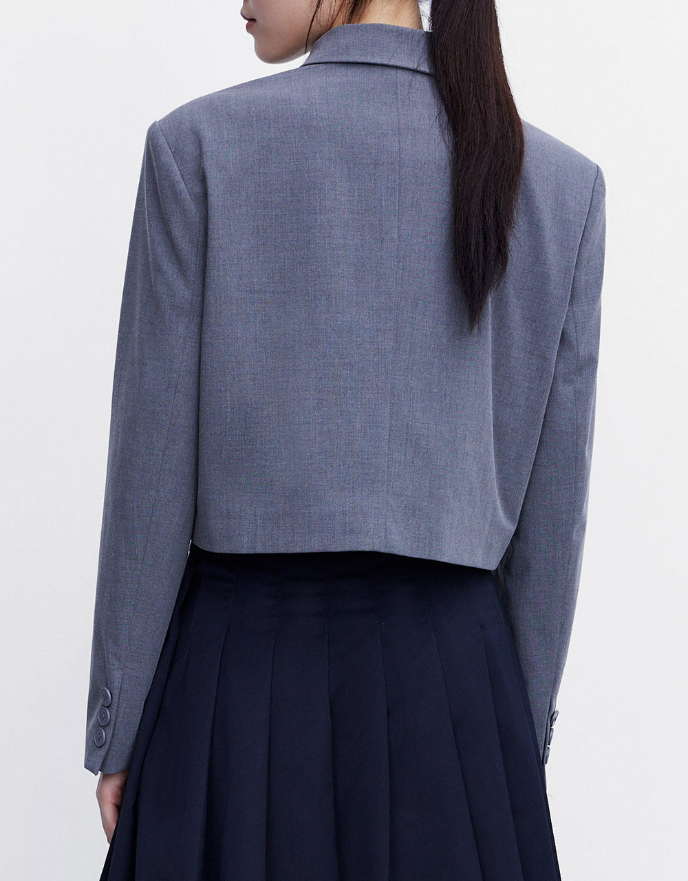Bow Detail Cropped Jacket