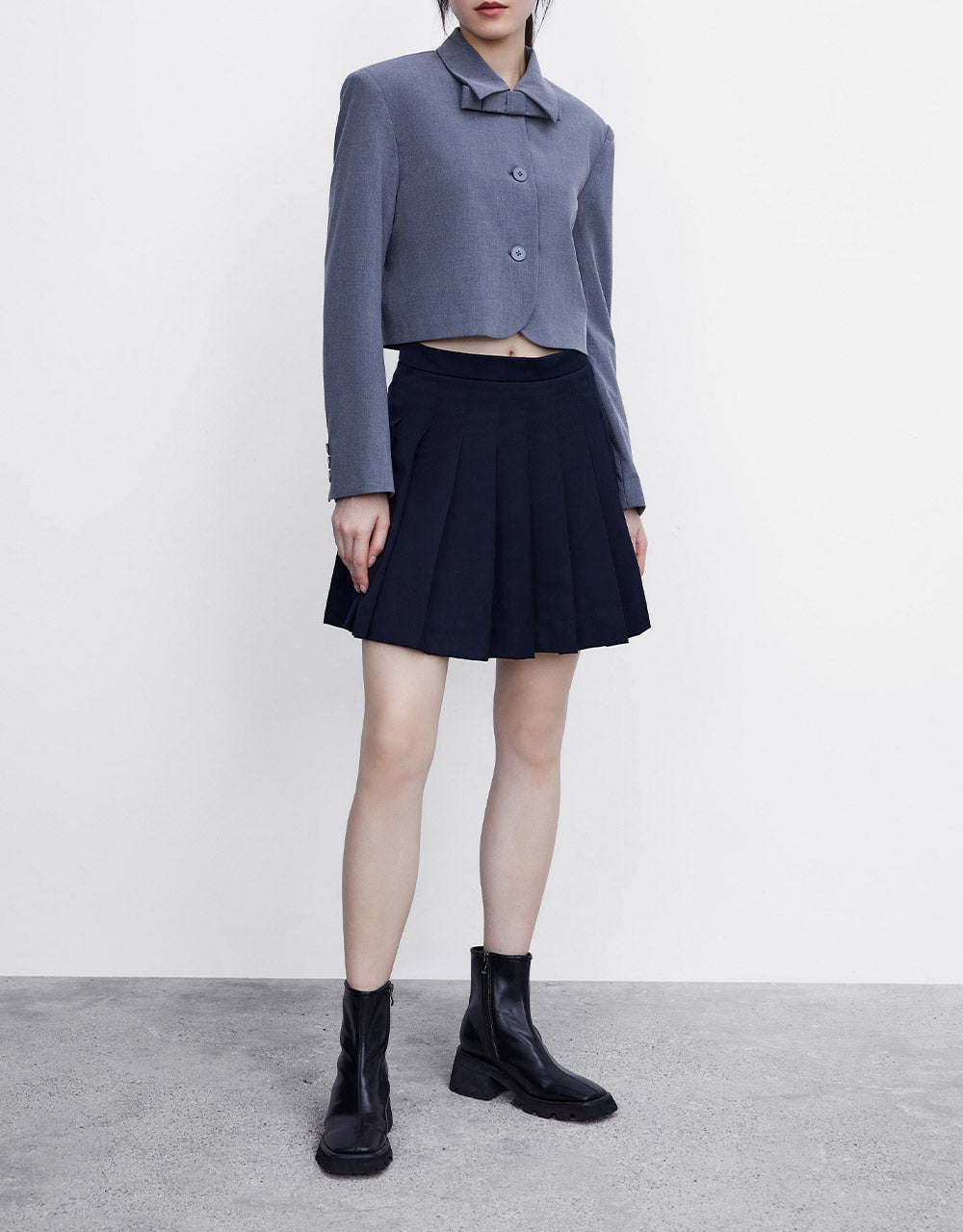 Bow Detail Cropped Jacket