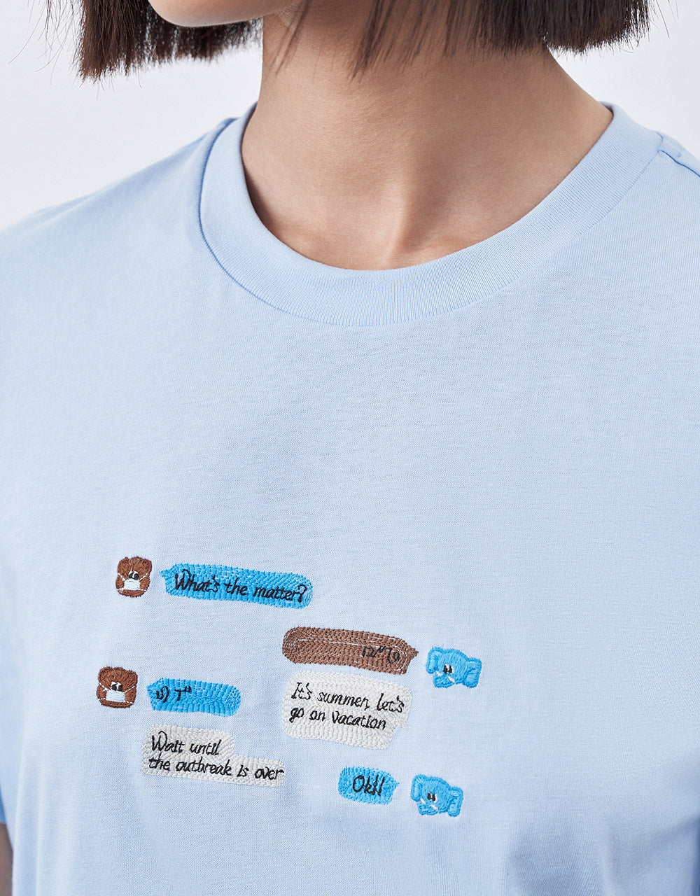 Embroidered Cotton T-Shirt