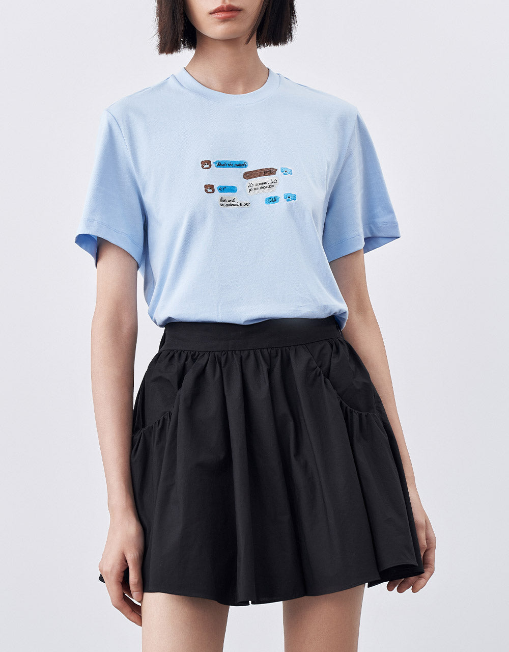 Embroidered Cotton T-Shirt