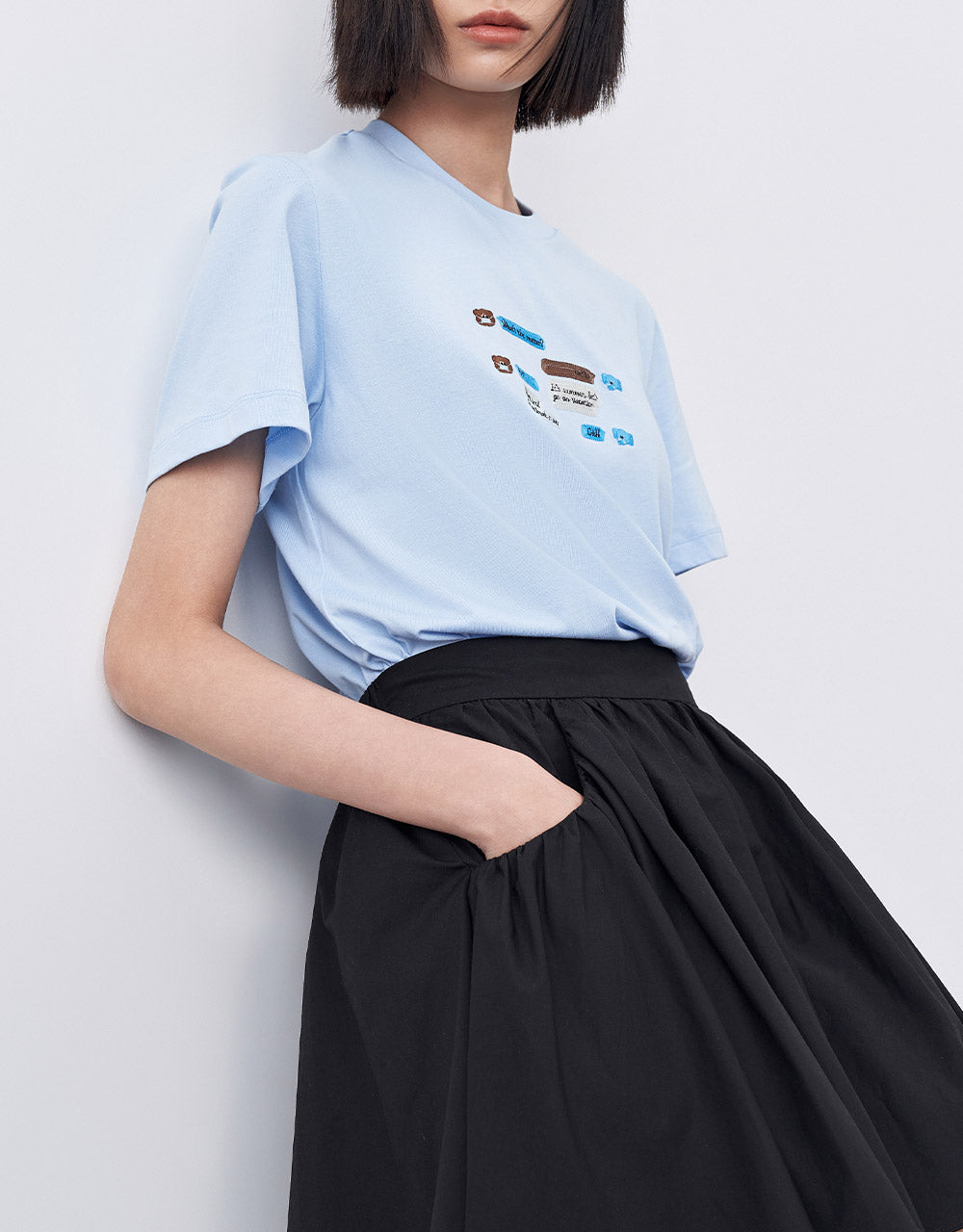 Embroidered Cotton T-Shirt