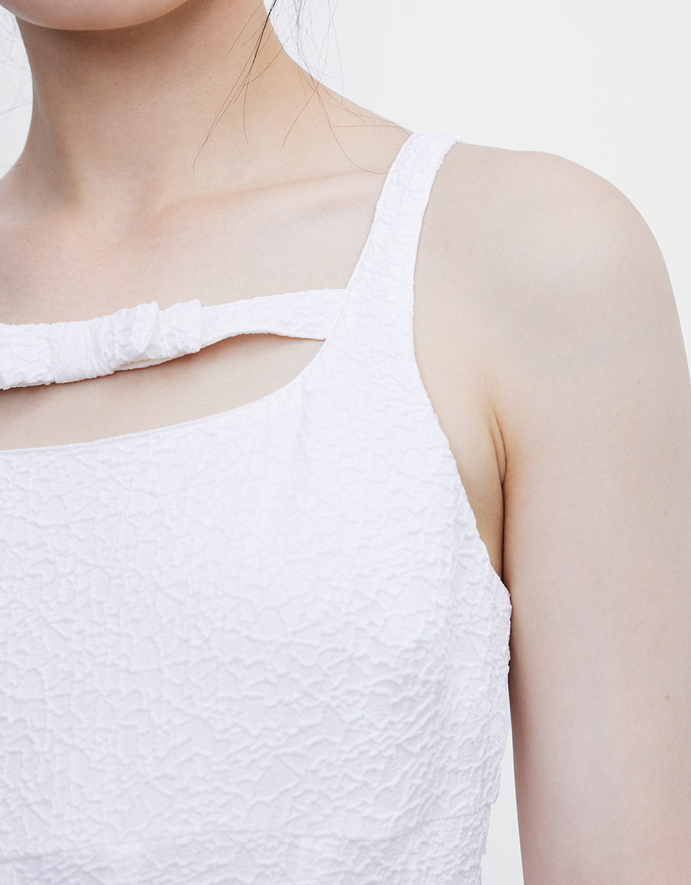 Cut Out Pleated Dress