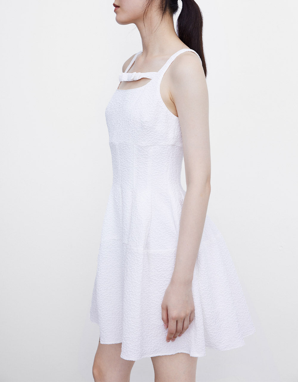 Cut Out Pleated Dress