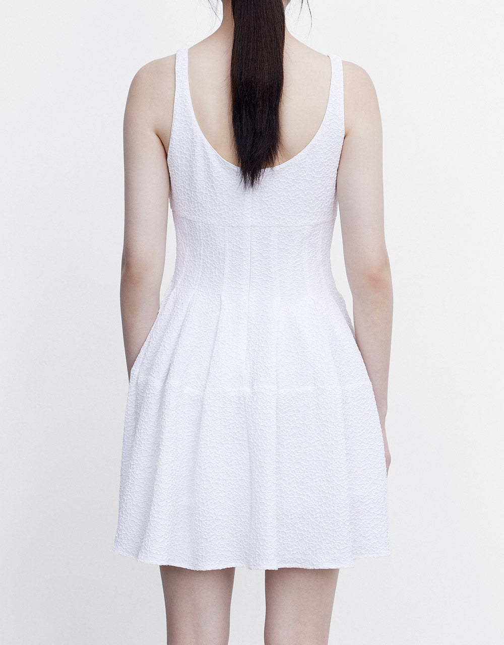 Cut Out Pleated Dress