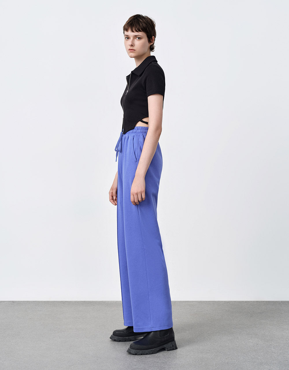 Elastic Waist Cotton Pants