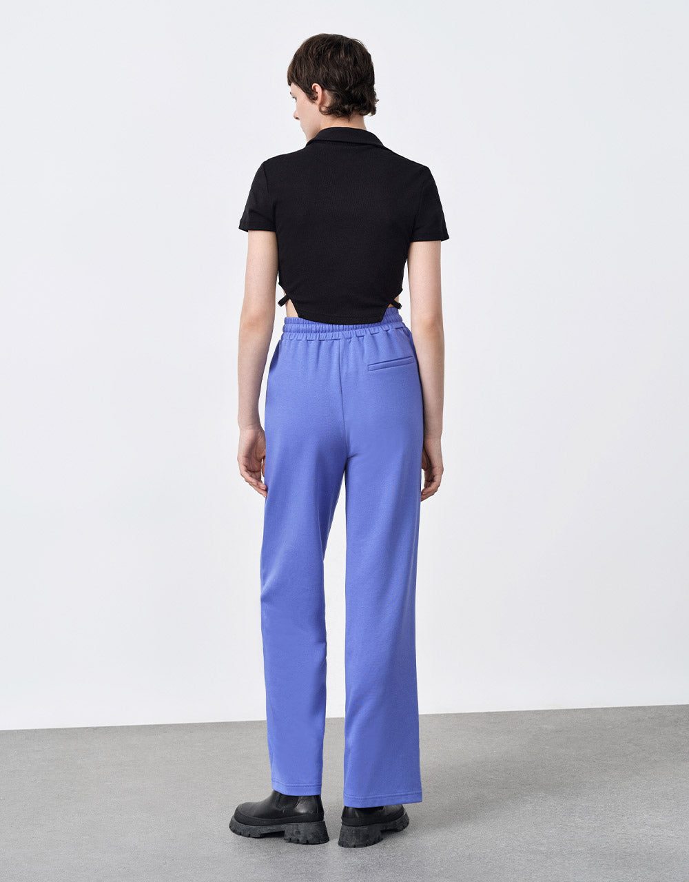 Elastic Waist Cotton Pants