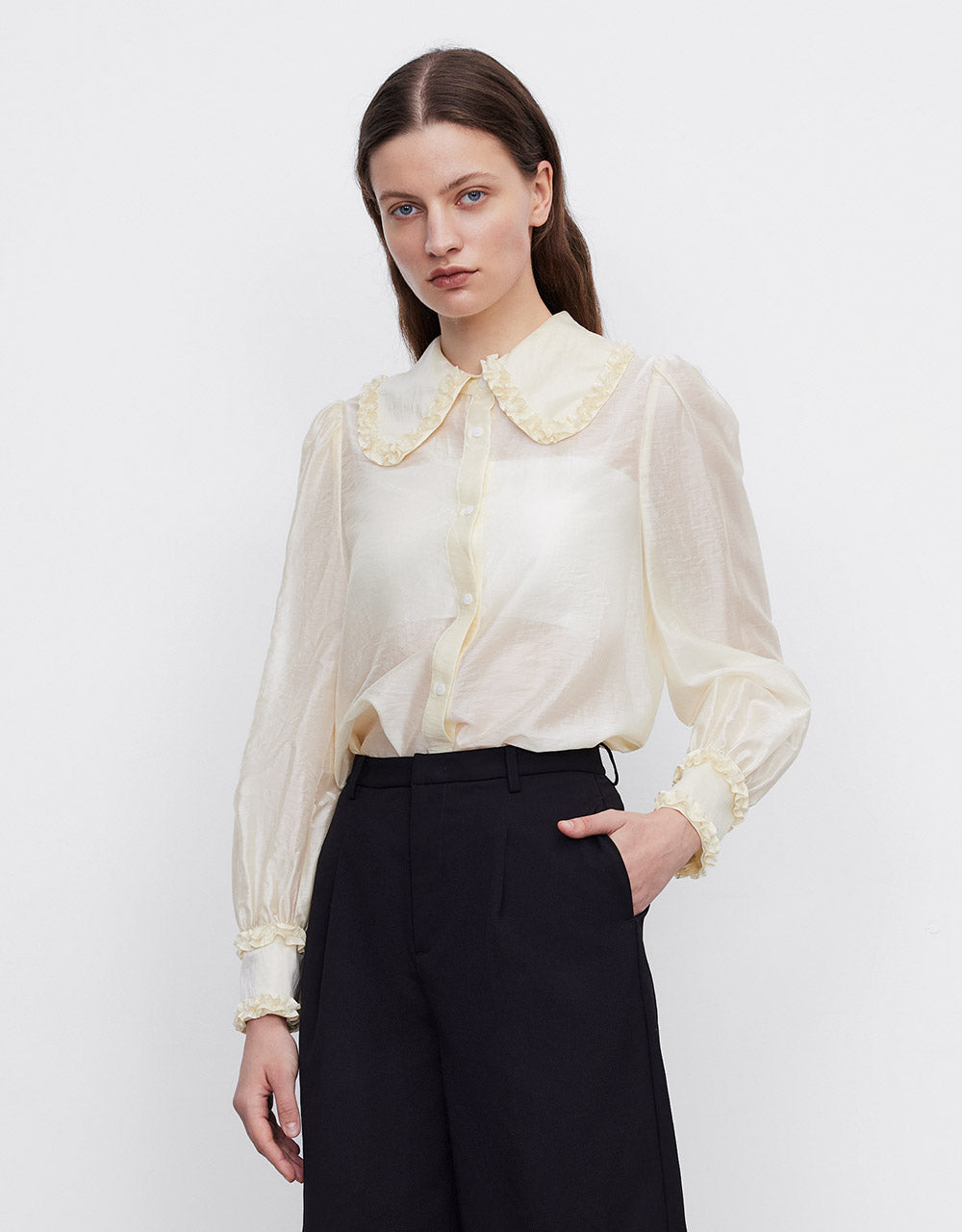 Ruffle Detail Shirt