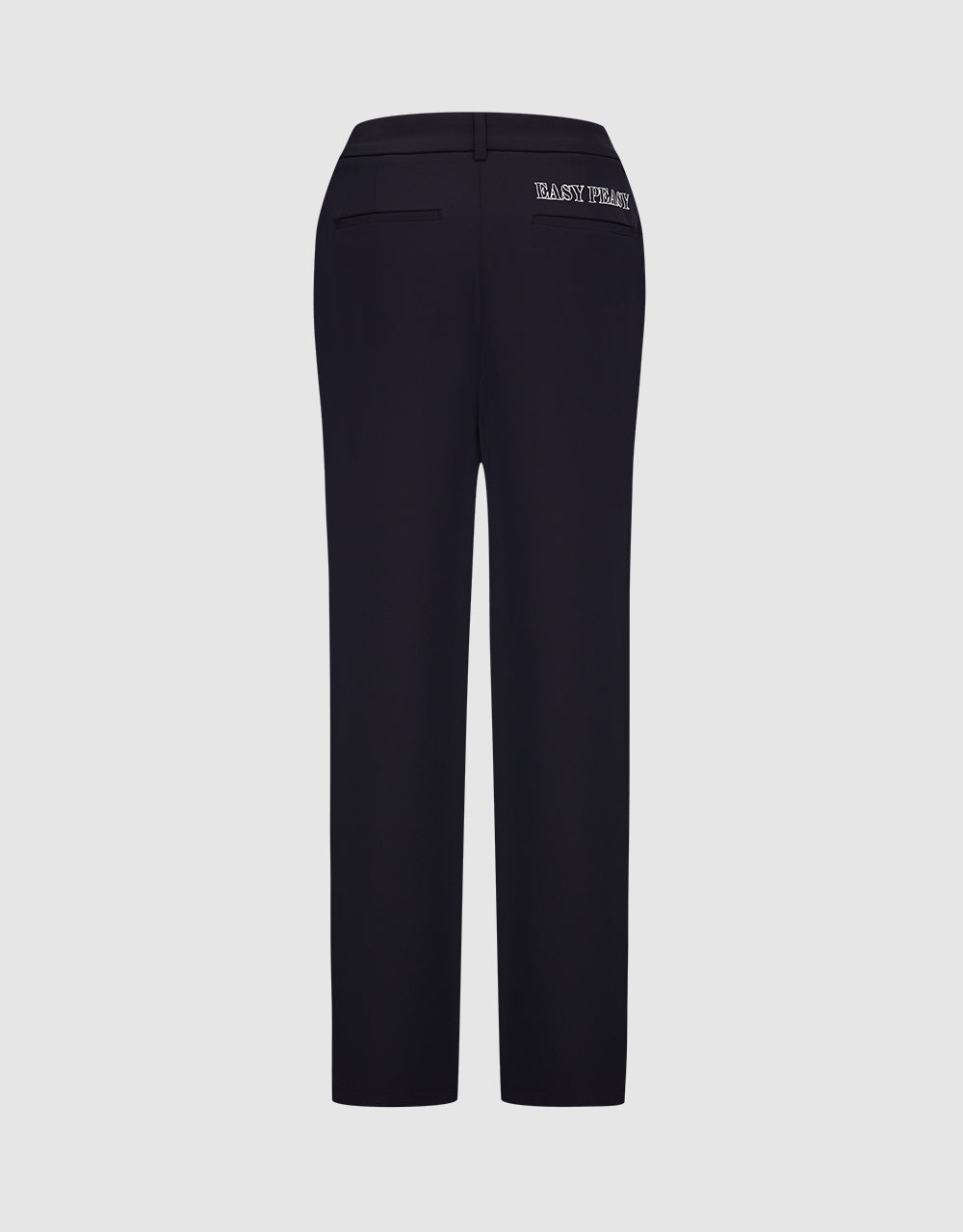 Letter Pleated Straight Pants