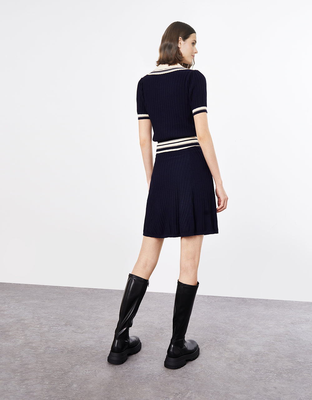 Contrast Trim Cardigan