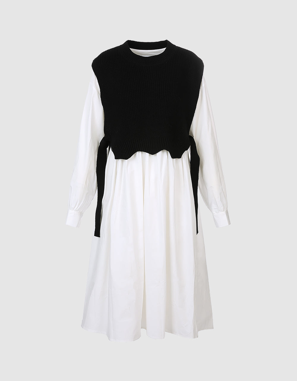 Combination Knit Dress