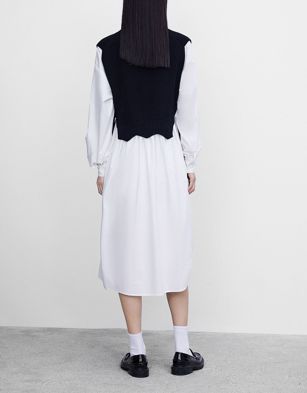 Combination Knit Dress