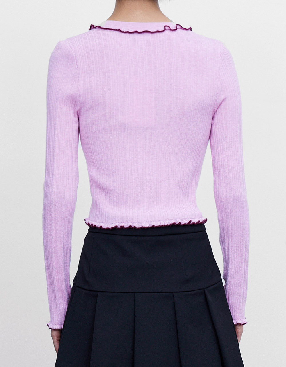 Contrast Trim Cardigan