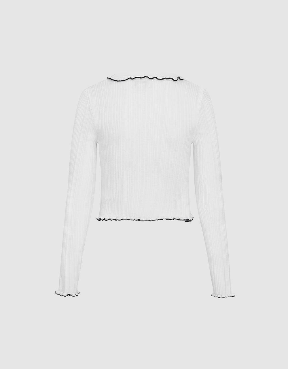 Contrast Trim Cardigan