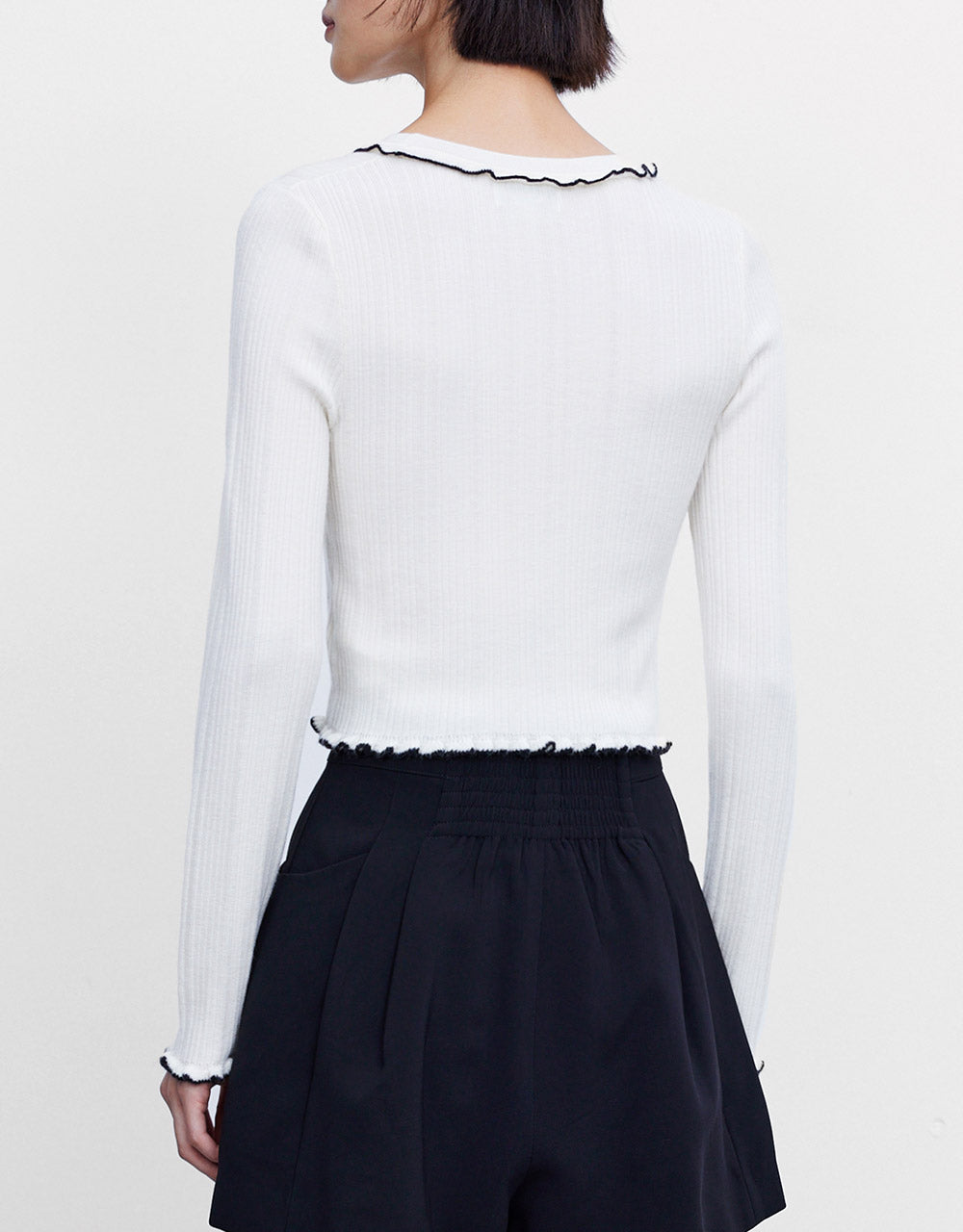 Contrast Trim Cardigan