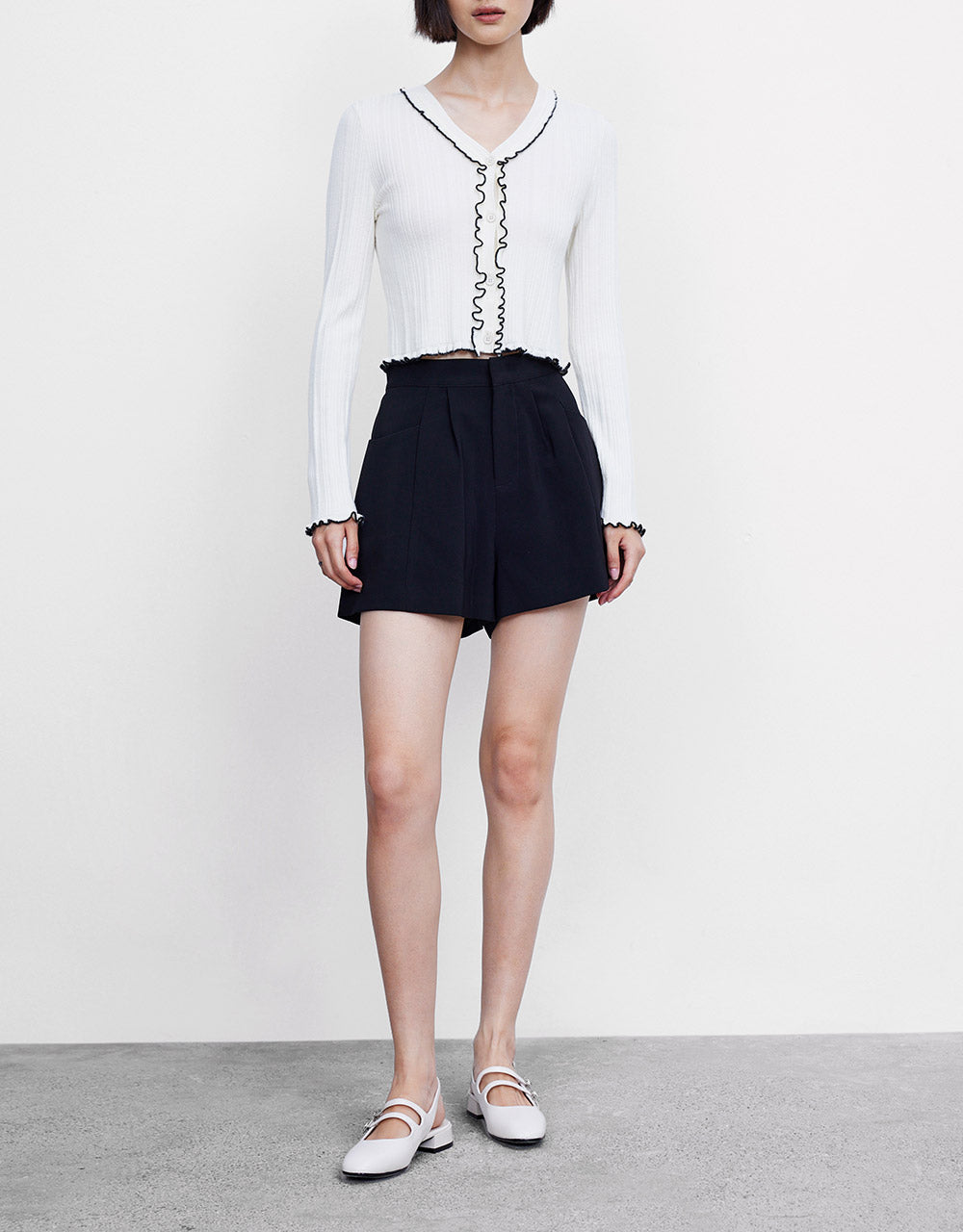 Contrast Trim Cardigan