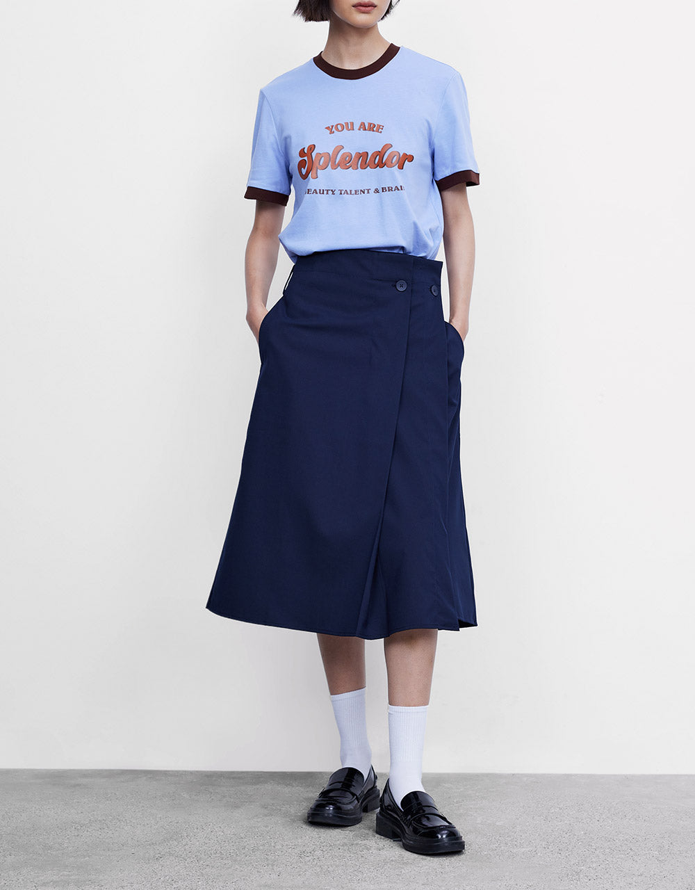 Asymmetrical Wrapped Skirt