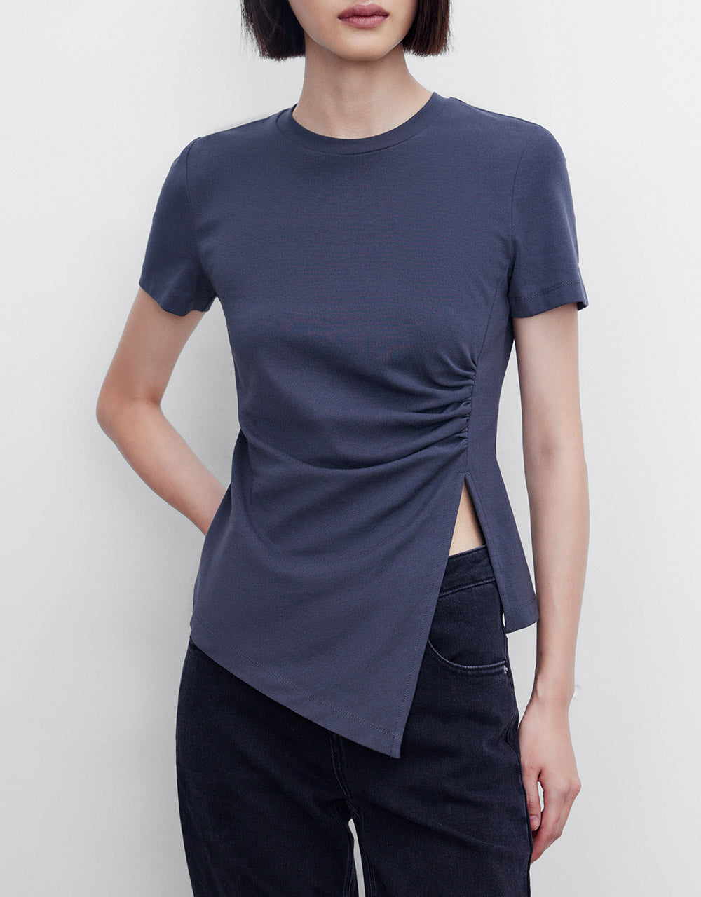 Asymmetrical Hem T-Shirt