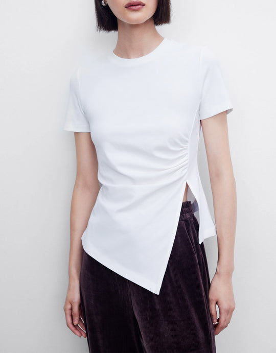 Asymmetrical Hem T-Shirt