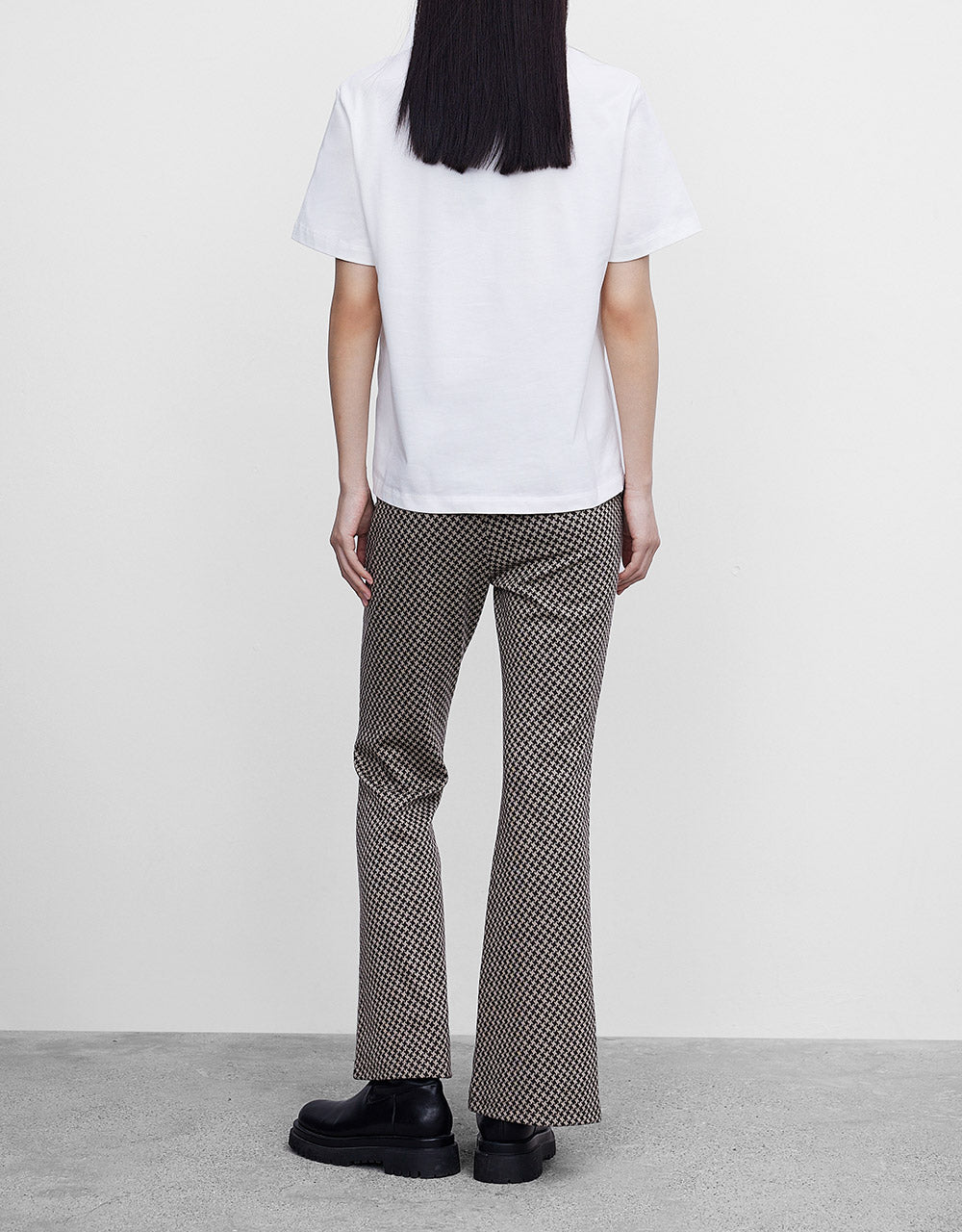 Houndstooth Flare Pants
