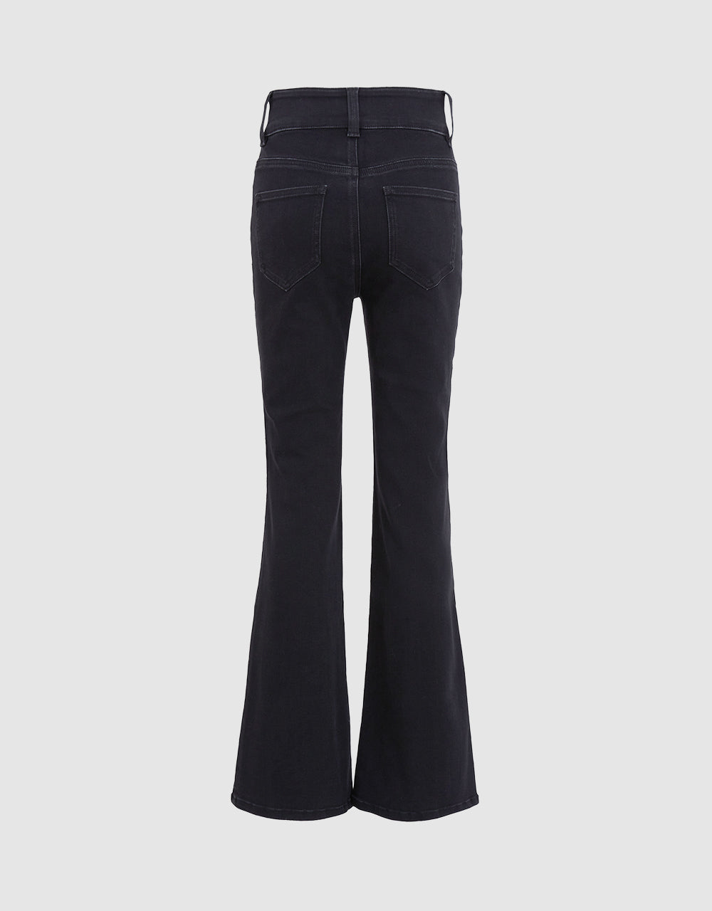 Slit Hem Flare Jeans