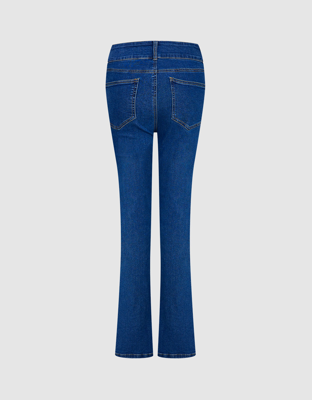 Slit Hem Flare Jeans