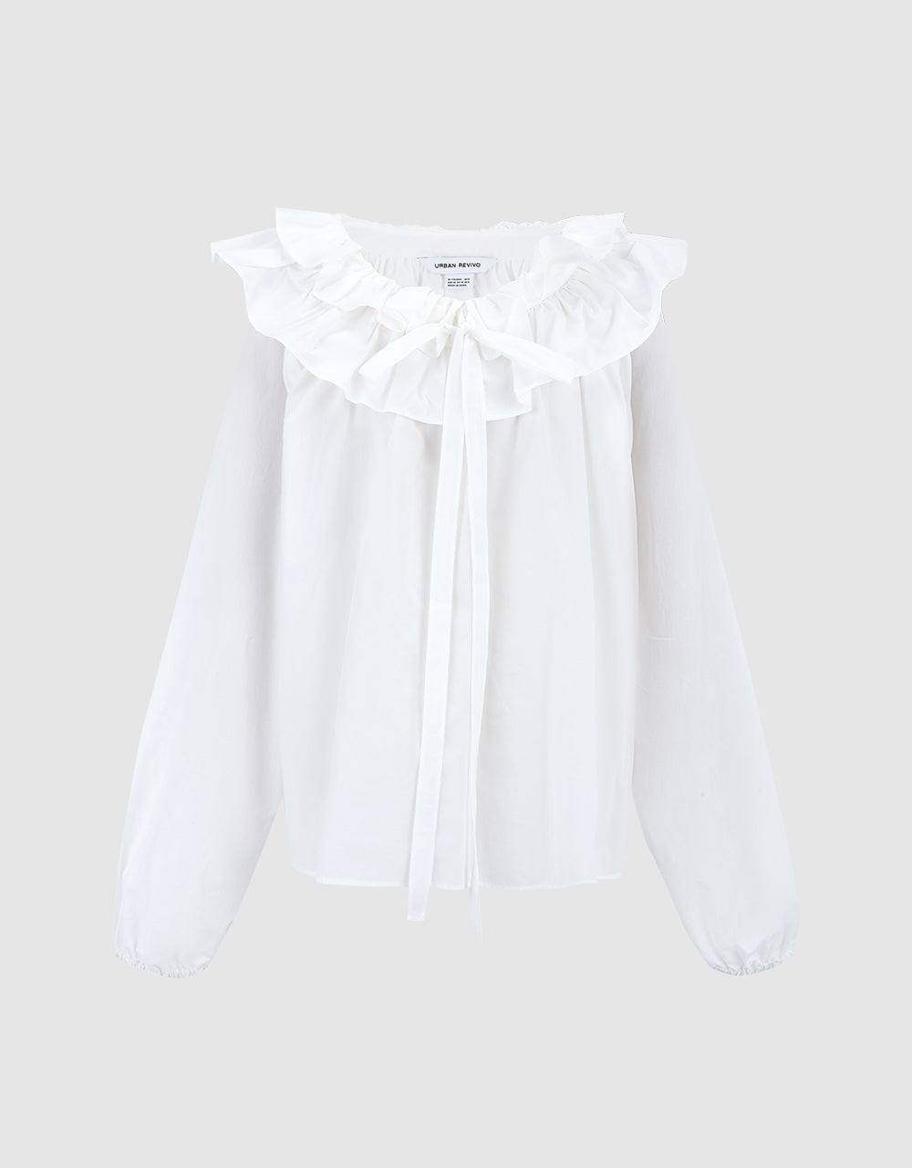 Bow Detail Ruffled Blouse