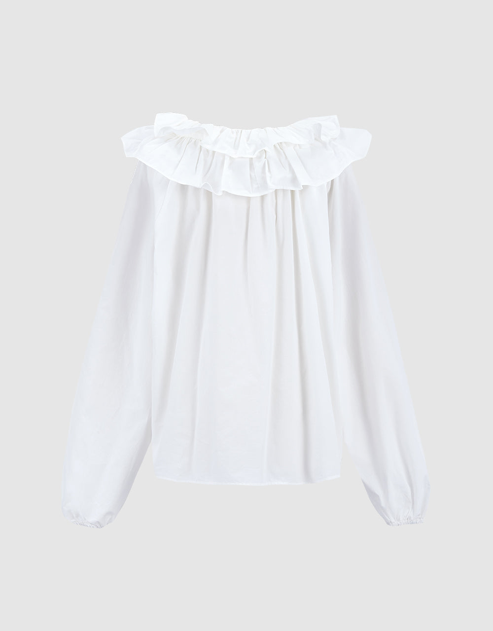 Bow Detail Ruffled Blouse