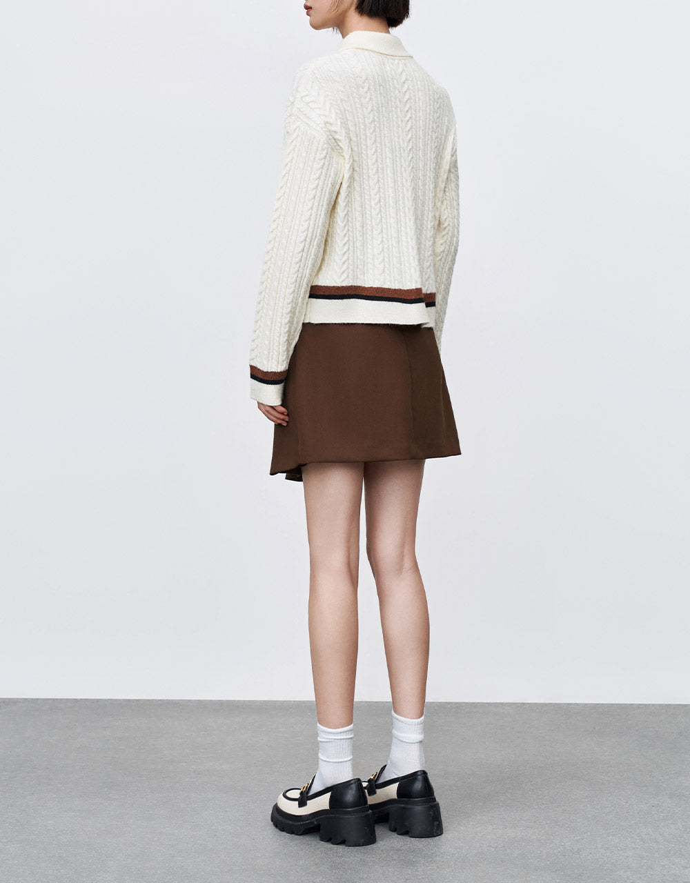 Pleated Wrapped Skirt