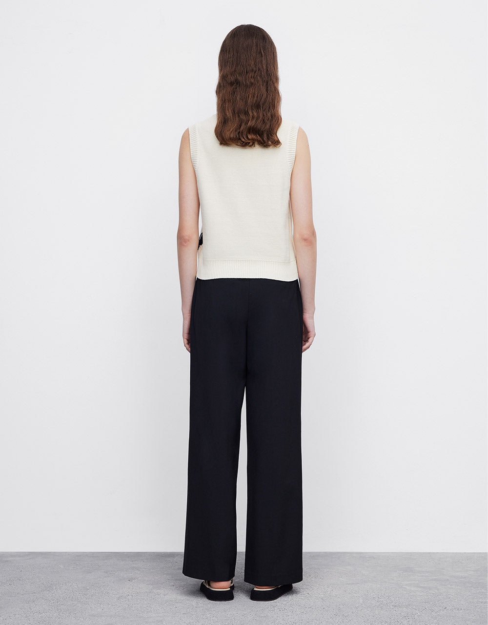 Pleated Wide Leg Pants