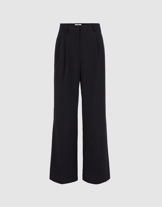 Pleated Wide Leg Pants