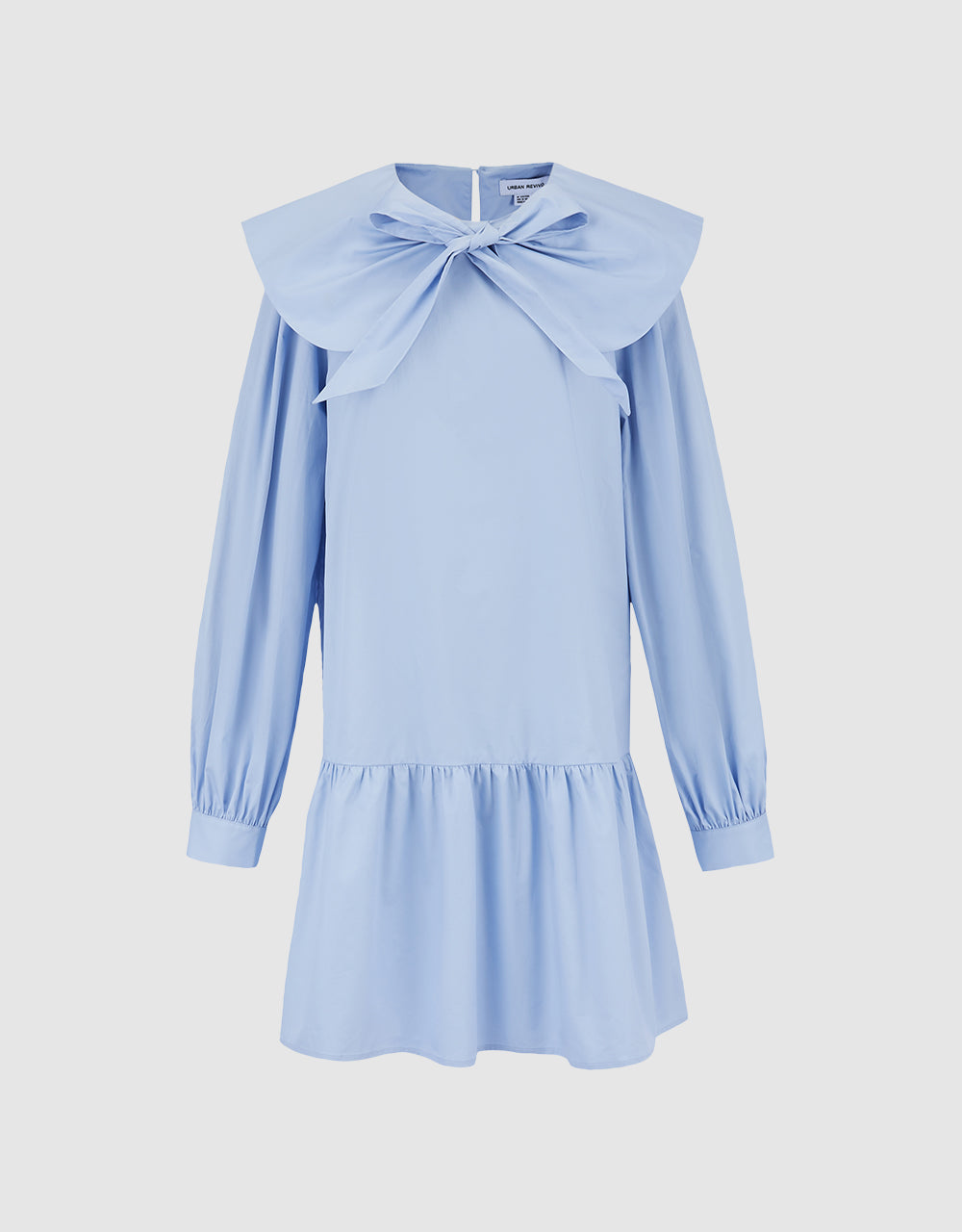 Bow Detail Ruffled Dress
