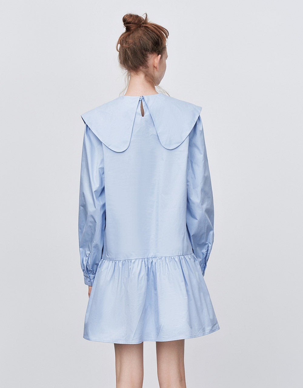 Bow Detail Ruffled Dress