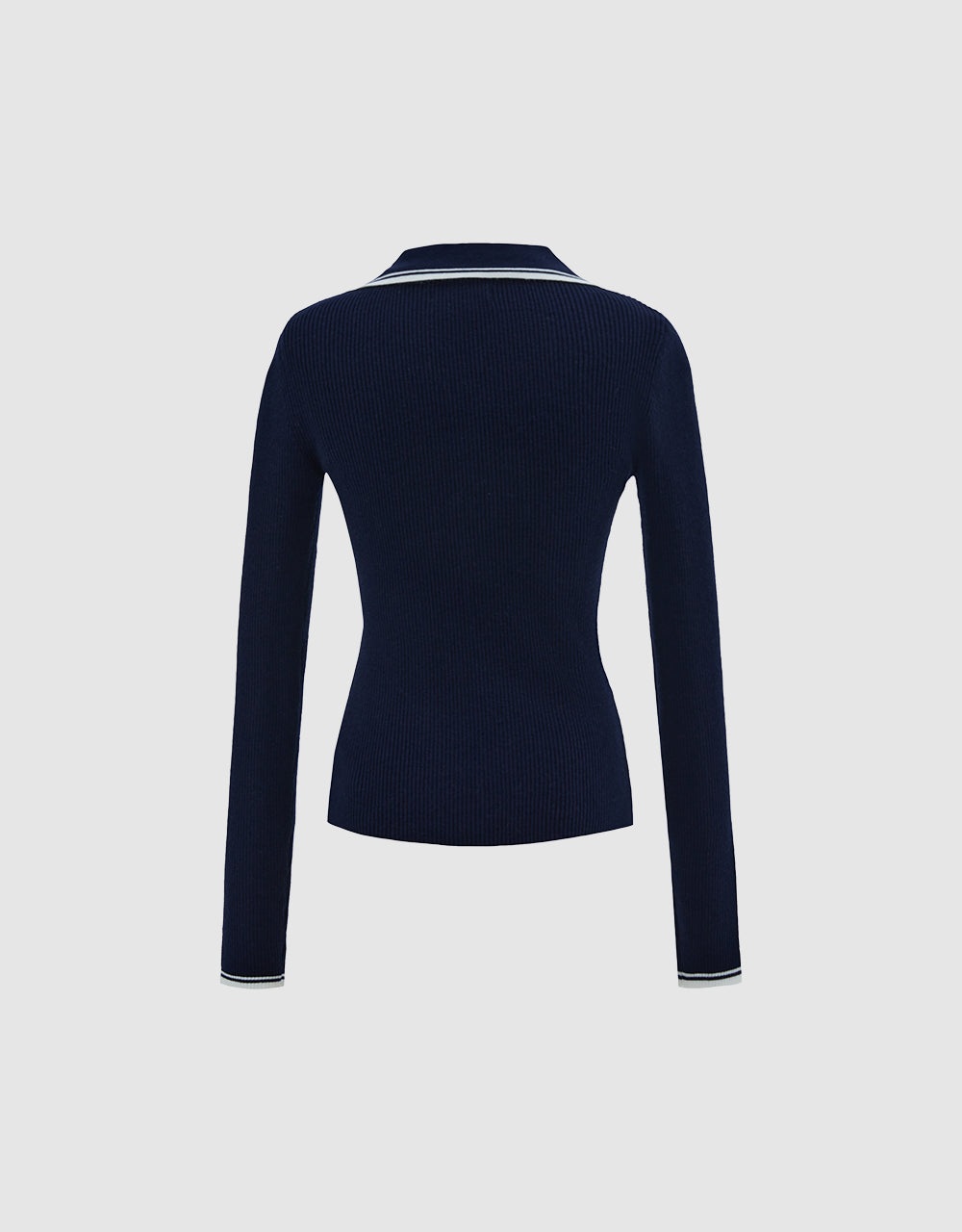 Contrast Trim Knit Top