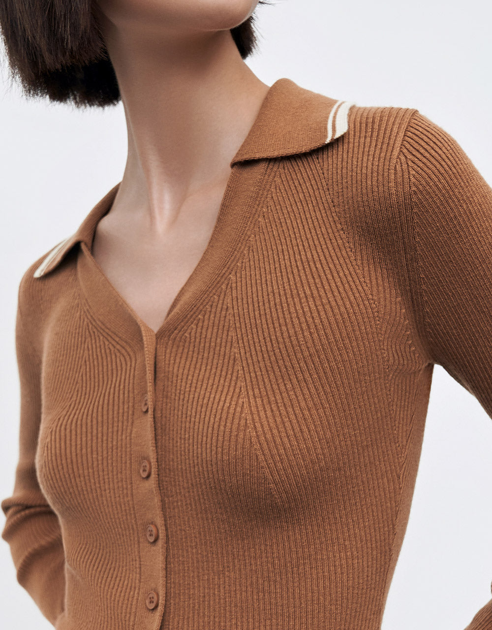 Contrast Trim Knit Top