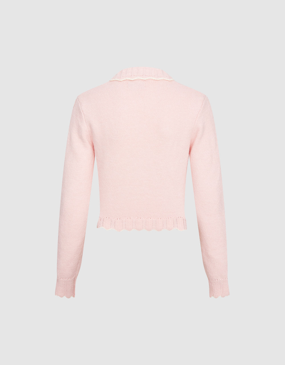 Bow Detail Cropped Cardigan