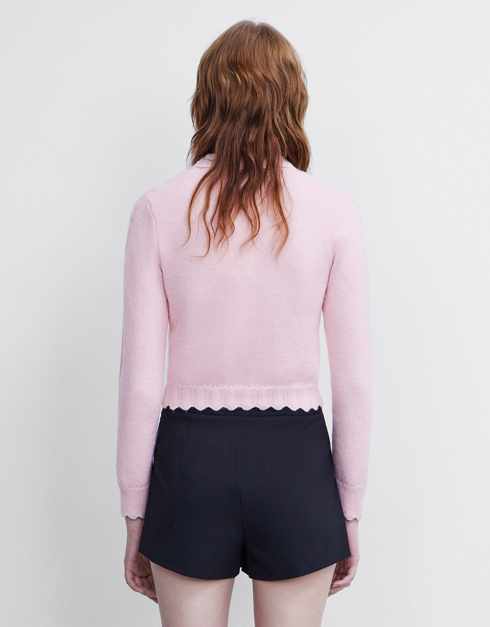 Bow Detail Cropped Cardigan