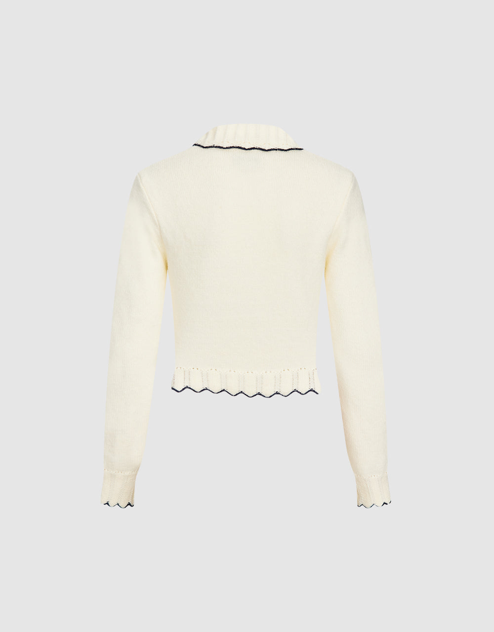 Bow Detail Cropped Cardigan