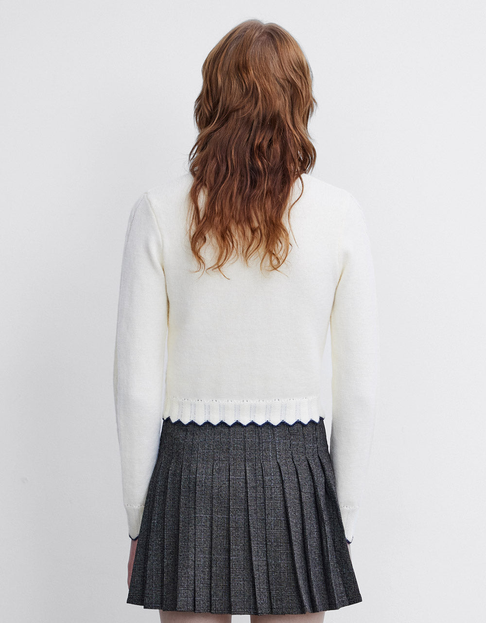 Bow Detail Cropped Cardigan