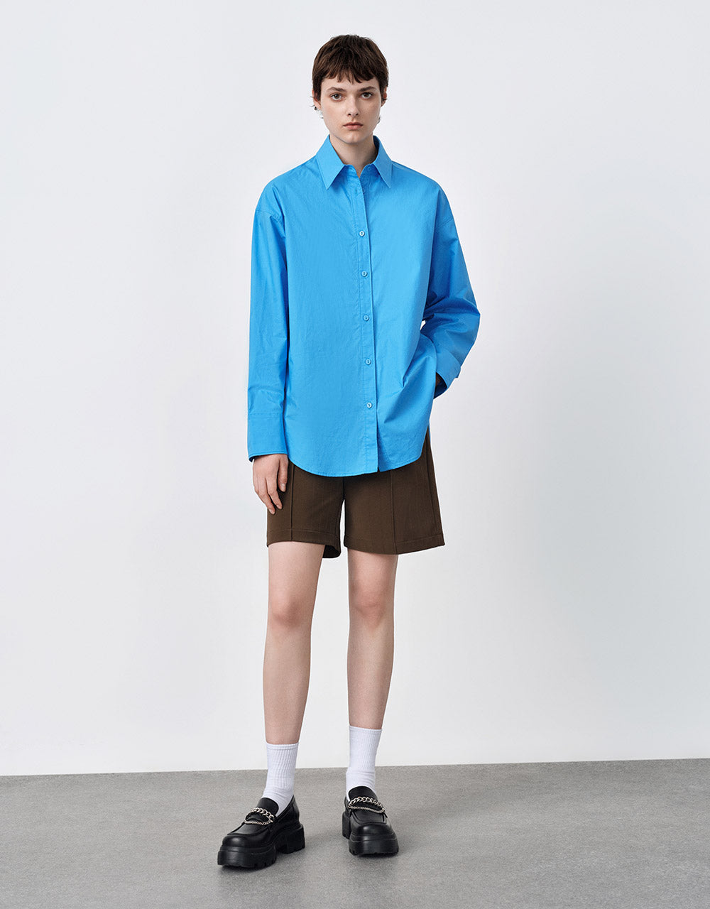 Faux Leather Textured Shorts