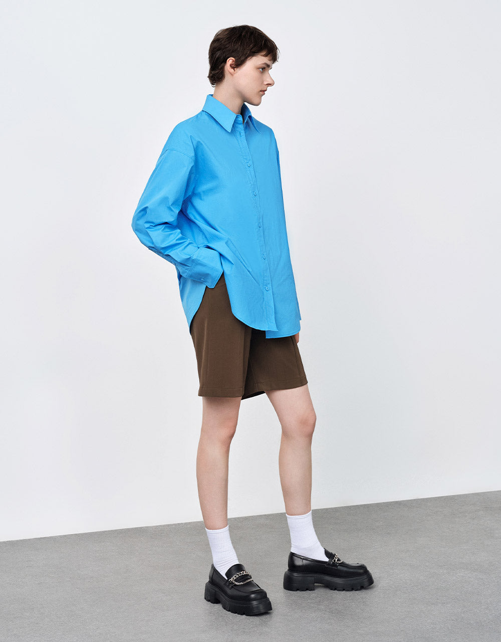 Faux Leather Textured Shorts