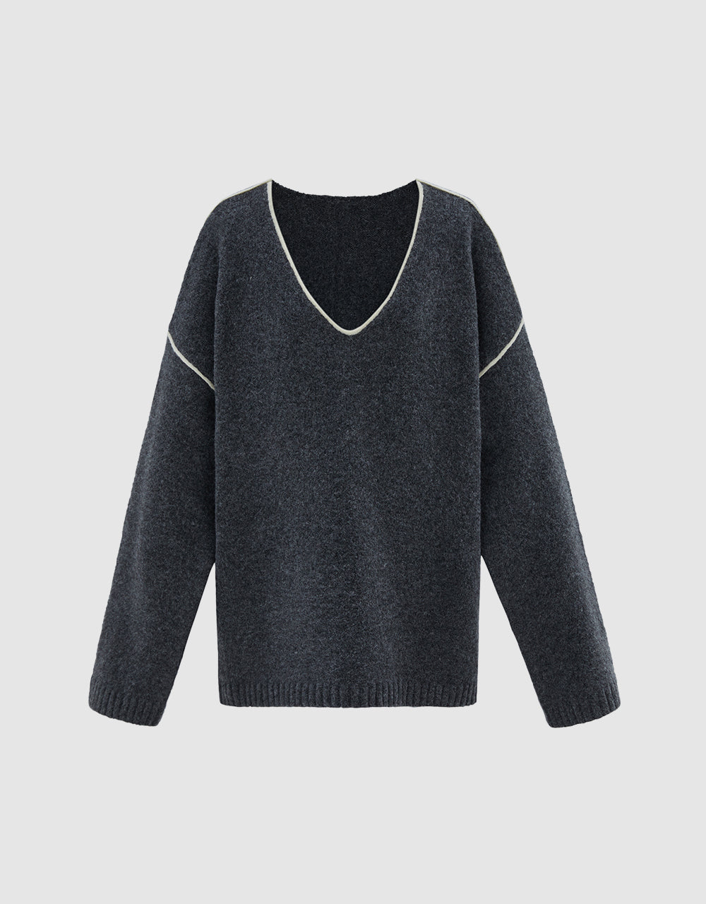 Contrast Trim Sweater