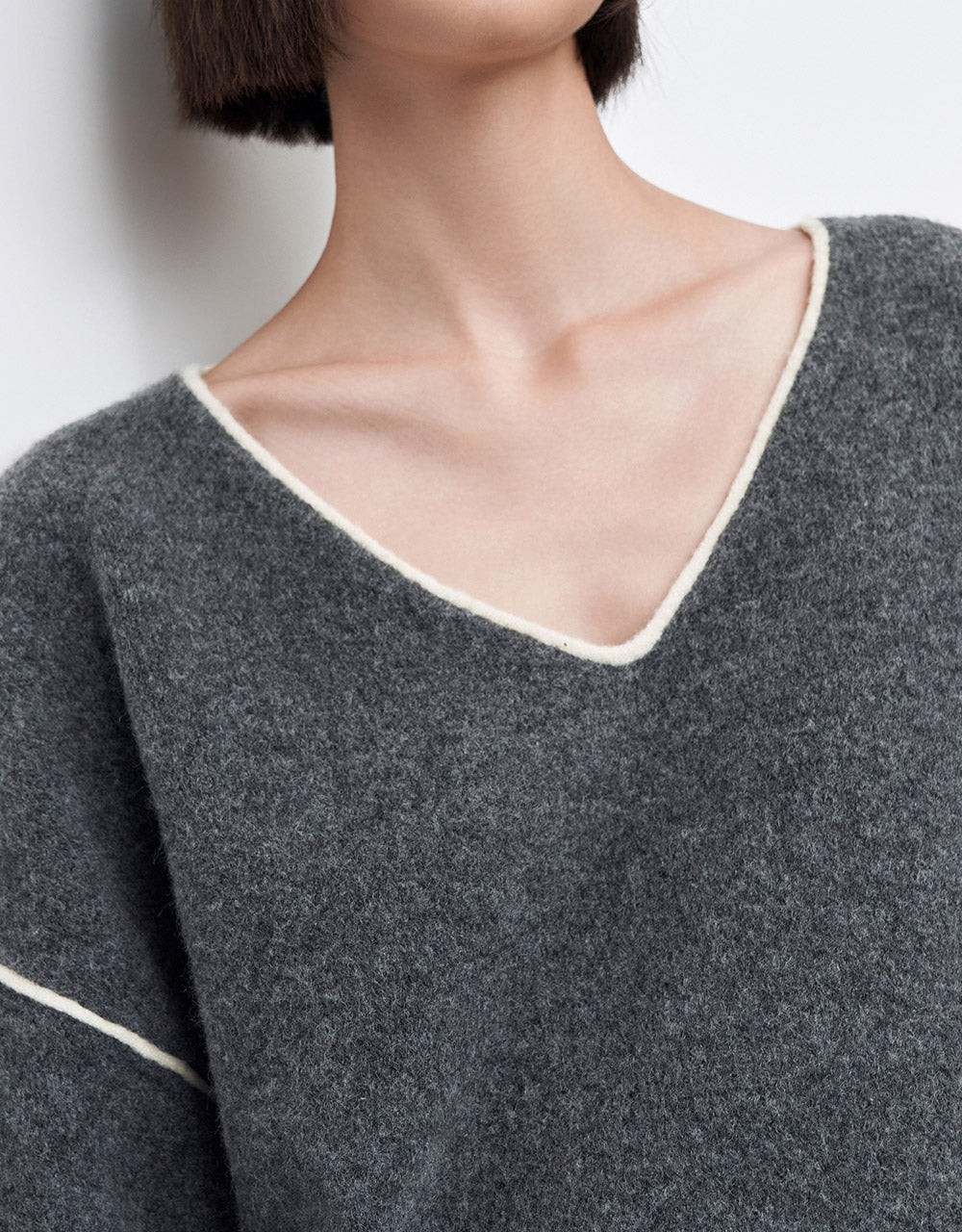 Contrast Trim Sweater