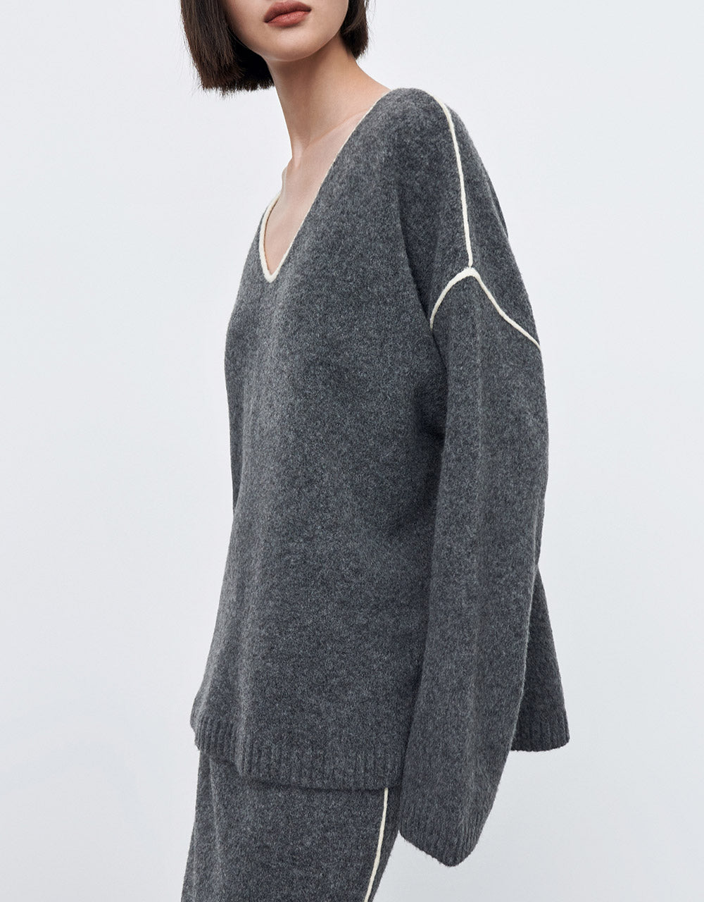 Contrast Trim Sweater