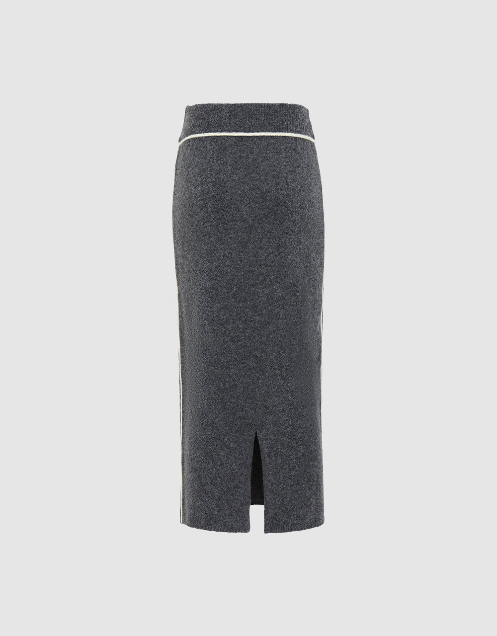 Contrast Stitch Knitted Skirt