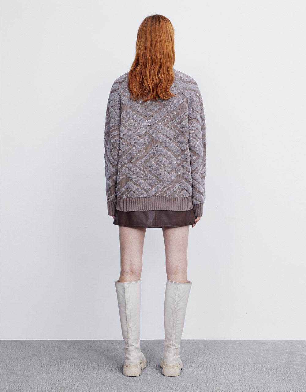 Faux Leather Wrapped Skirt